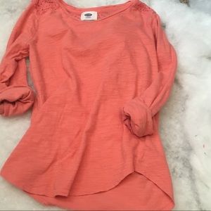 Coral 3/4 length sleeve lightweight shirt